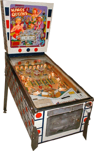 kings and queens pinball machine for sale